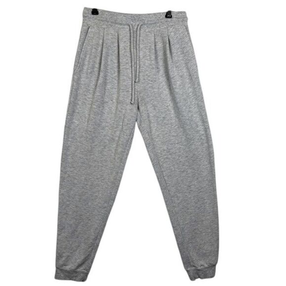 Something Navy Supersoft Joggers Sweatpants Gray Drawstring Elastic Size Small - Picture 1 of 9
